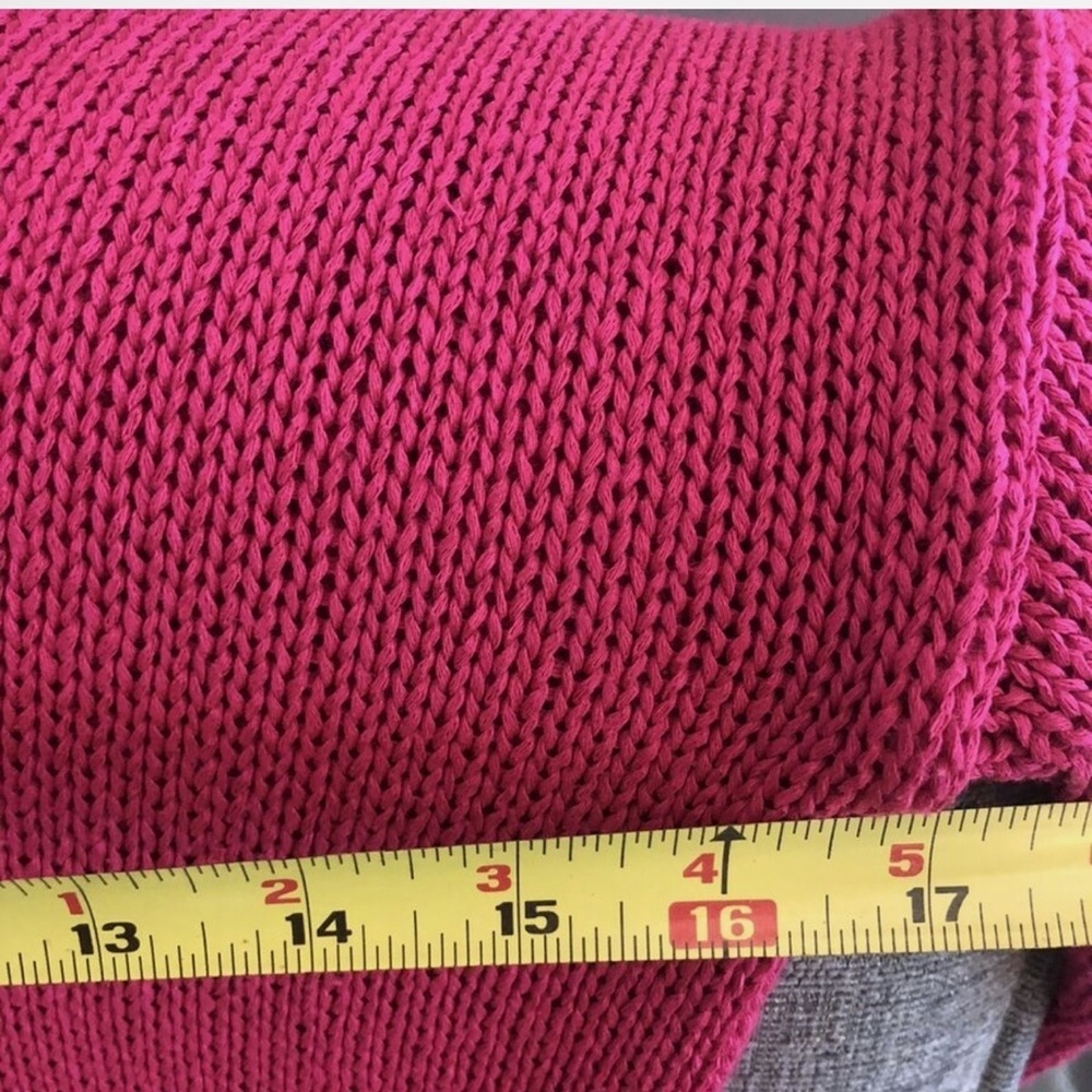 RALPH LAUREN Hot‎ Pink Acrylic Knit Scoop Neck Lightweight Sweater​​​ - Picture 5 of 7